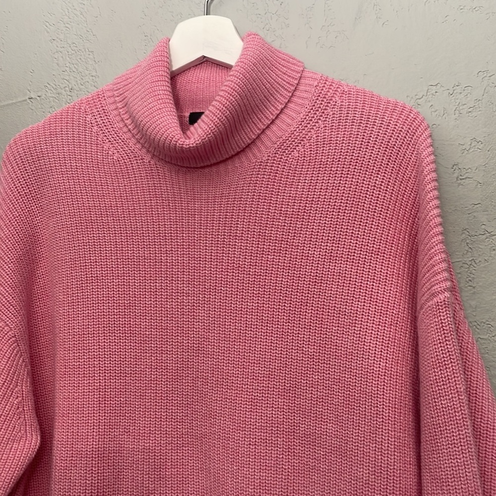J crew Ribbed cotton-cashmere relaxed turtleneck sweater - Picture 3 of 9